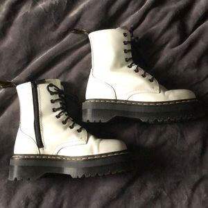 White platform Jadon Doc Martens